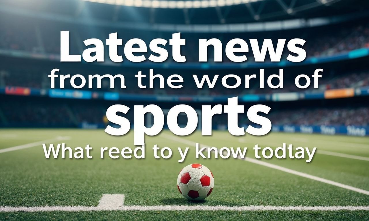 Siste nyheter fra sportens verden: Hva du trenger å vite i dag